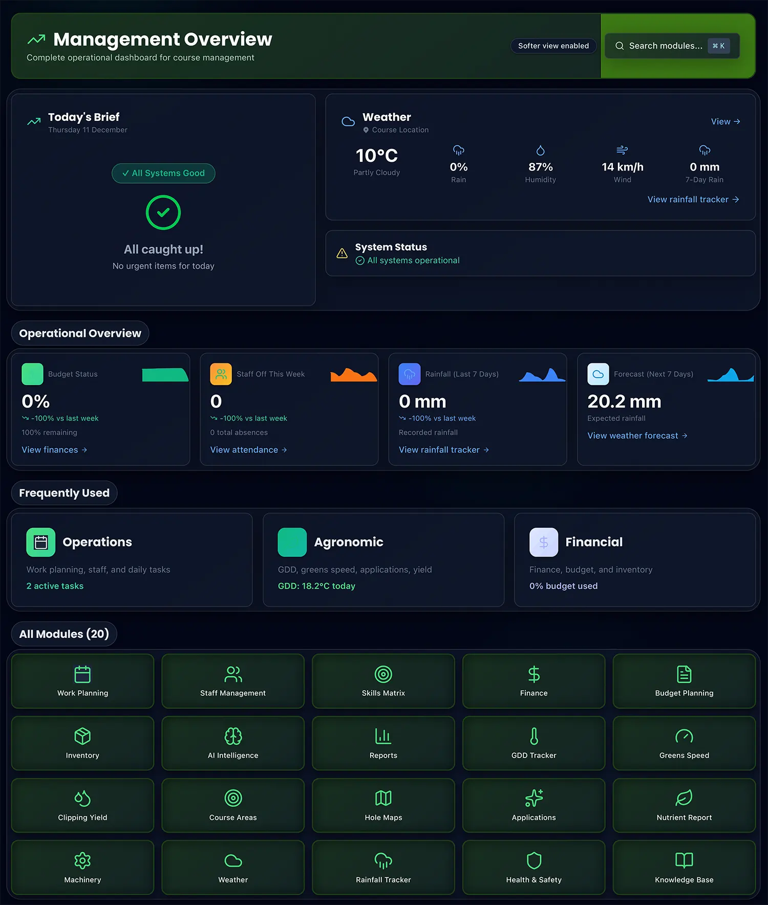 Management & Finance Screenshot